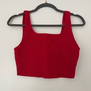 Babaton ribbed crop top